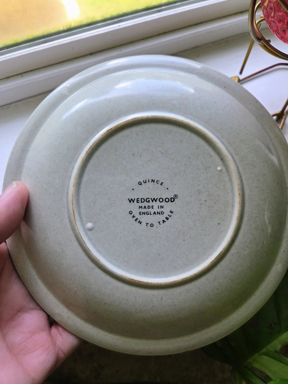 Wedgwood Cream Ceramic Fruit-Encircled Serving Bowl